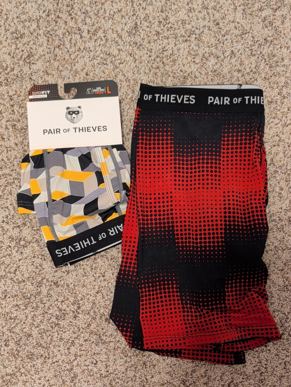Pair of Thieves Men's Red & Black Boxer Briefs - 2 Pack